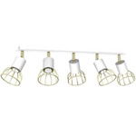 Lampa sufitowa DANTE, MLP7253, biały/złoty, 5x8W LED GU10
