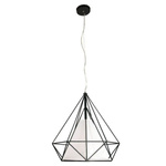 Lampa wisząca z drutu TRIANGOLO  śr.45cm