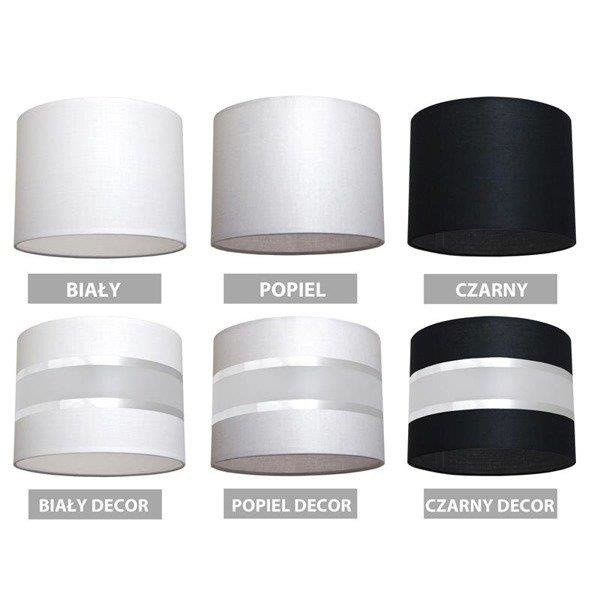 Lampa sufitowa z abażurem ADELLA biały decor śr. 20cm
