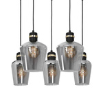 Lampa wisząca prostokąt RICHMOND BLACK / GOLD MLP6543