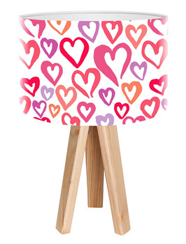 Lampka do pokoju dziewczynki Serca