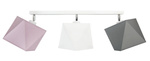 Lampa sufitowa do pokoju dziecka 3- punktowa kolorowa Diament 3xE27 Led 