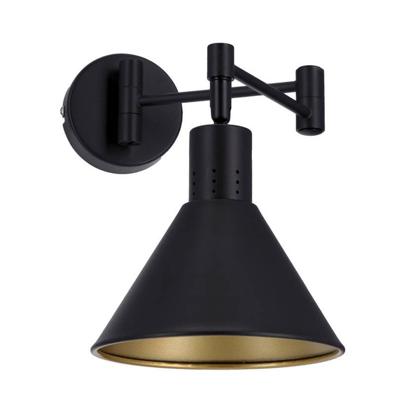 Kinkiet COPENHAGEN 21-75444 czarny/złoty 1x40W E14