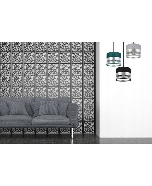 Elegancka Lampa z Transparentnymi Detalami na Nowoczesnych Abażurach