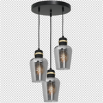 Lampa wisząca koło RICHMOND BLACK / GOLD MLP6541