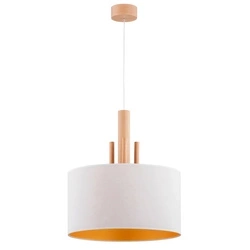 Lampa wisząca ALFA FORELLA DREWNIANA 1xE27 45cm | 61205