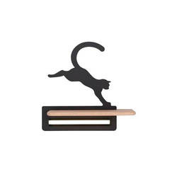 Kinkiet LED 5W dla dziecka czarny kot skaczący Cat Candellux 21-75635