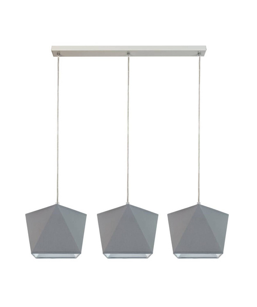 Lampa sufitowa dla dziewczynki różowe abażury regulowana Diament 3xE27 Led 
