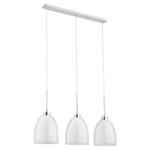 Lampa wisząca RONDA chrom/transparentny szer. 70cm