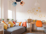Lampa sufitowa do pokoju dziecka Edison Koszyk Koło 2