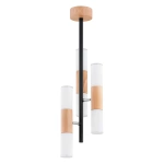 Lampa sufitowa ALFA HIROCO CZARNA 6xE14 20cm | 63263