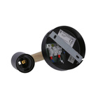 Lampa kinkiet pojedynczy czarny + drewno Izzy 21-75406