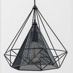 Lampa sufitowa NET BLACK czarna 36cm