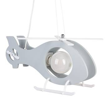 Lampa sufitowa do pokoju dziecka Helikopter szary 1xE27 Led