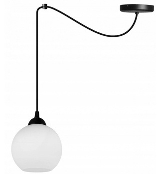 Nowoczesna lampa wisząca typu pająk kuliste szklane klosze