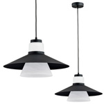 Nowoczesny lampa sufitowa MARVEL I czarny śr. 40cm