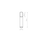 8538   Klosz "CAMELEON CYLINDER L WHITE"
