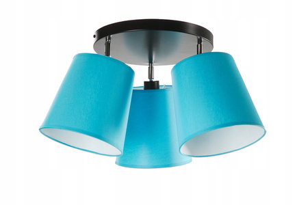 Żyrandol do pokoju chłopca niebieski kolorowe Stożki 3