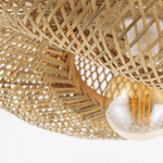 Plafon HAVANA S szer. 50cm E27 | naturalne drewno/biały