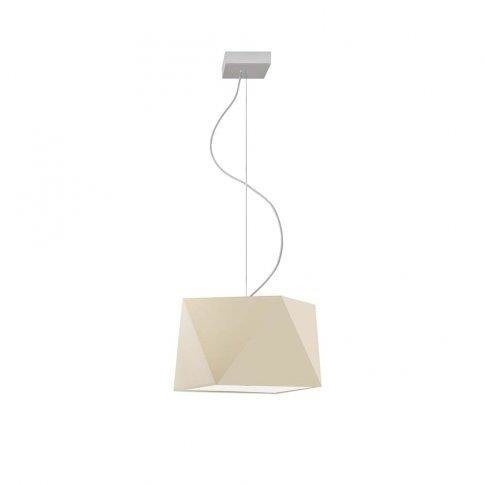 Lampa wisząca do pokoju chłopca niebieski abażur Świetlisty Diamencik