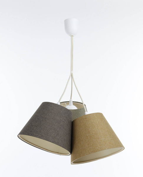 Lampa sufitowa w stylu Boho do pokoju dziecka potrójna stożki 