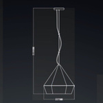 Lampa wisząca DIAMANTE SILVER LED