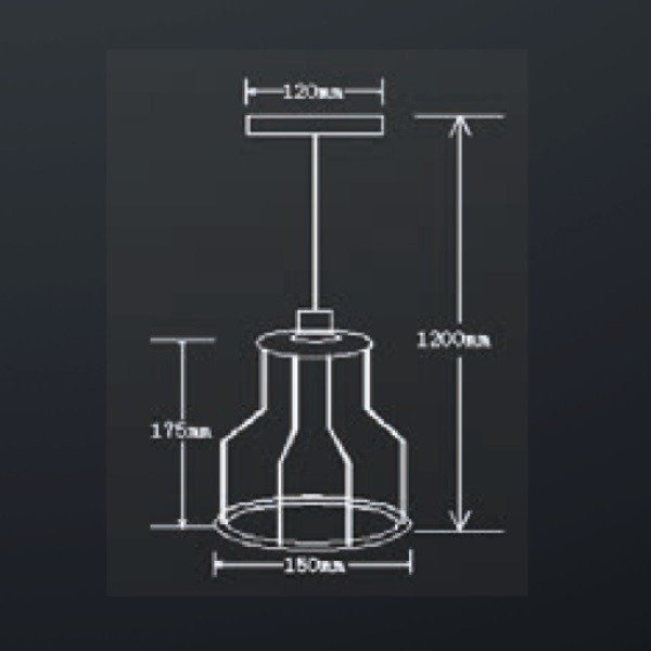 Lampa wisząca ANTIQUE vintage industrial