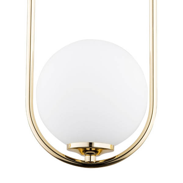 Lampa wisząca do salonu NOVAL L E14 wys. 80cm | złoty