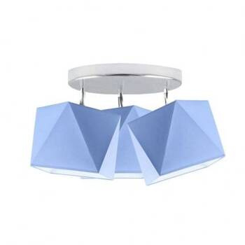 Lampa sufitowa do pokoju chłopca niebieskie abażury Tęczowy Diamencik
