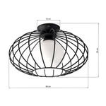 Lampa Sufitowa KRONOS BLACK 1xE14 MLP4425