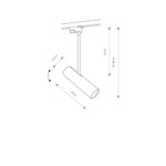 Lampa sufitowa PROFILE EYE SUPER C BLACK