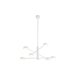 Plafon wewnętrzny do salonu ORBIT VI GX53 8W LED wys. 53-85cm | biały