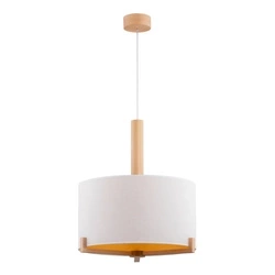 Lampa wisząca ALFA FORTA DREWNIANA 1xE27 45cm | 61199