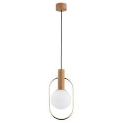 Lampa wisząca ALFA MODI DREWNIANA 1xE14 19cm | 61152