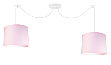 Lampa sufitowa do pokoju dziewczynki różowa regulowana PINK 2xE27