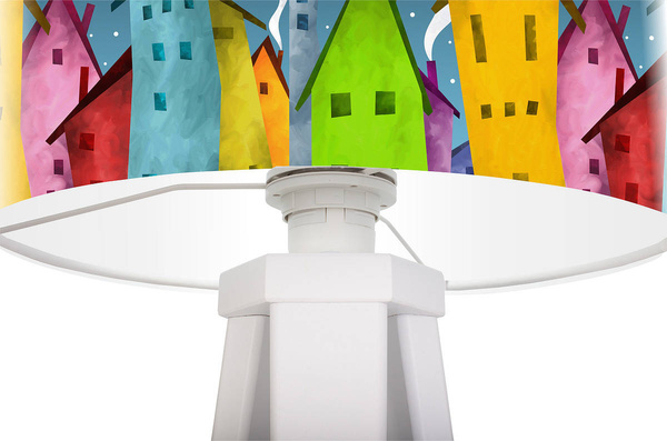 Lampa stołowa do pokoju dziewczynki i chłopca Kolorowe Domki