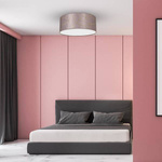 Lampa sufitowa ZIGGY PINK, MLP7585, 40 cm, różowy/złoty, 2x60W E27