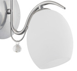 Lampa ścienna MAGIC I chrom/biały śr. 23cm