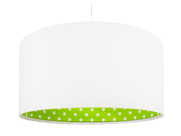 Lampa do pokoju dziecięcego grochy na zielonym tle 60 cm
