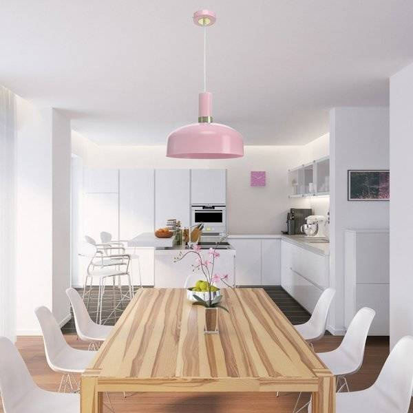 Nowoczesna lampa wisząca MALMO PINK 1xE27 MLP6199