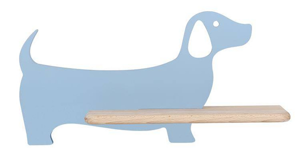 Lampa kinkiet półeczka LED niebieski piesek Dog 21-02976