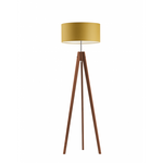 Lampa podłogowa do pokoju dziecka drewniana Magiczny Cylinder różowy abażur 1XE27