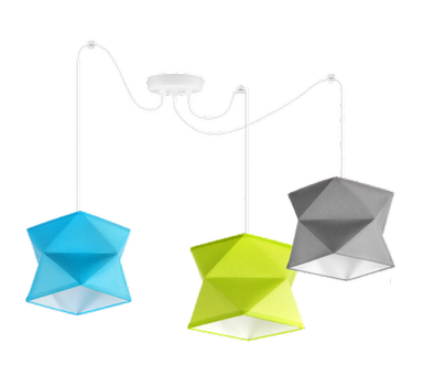 Lampa wisząca do pokoju dziecka typu pająk kolorowa Diament Spyder 3