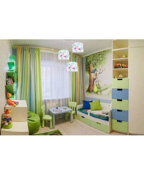 Żyrandol do pokoju chłopca i dziewczynki króliczki w autkach 3xE27 Led 