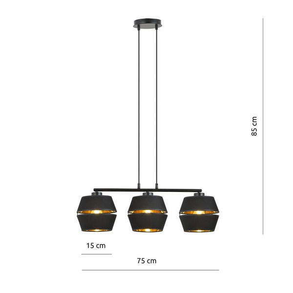PIANO 3 BLACK/GOLD