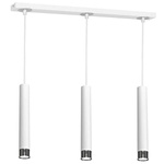 Nowoczesna lampa wisząca DANI WHITE/CHROME 3xGU10 MLP6228