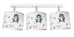Lampa z motywem misia dla dziewczynki Teddy Pink 3 Koło