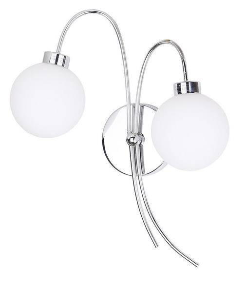 Kinkiet podwójny chromowy lampa ścienna 2x40W Agapant 22-03317