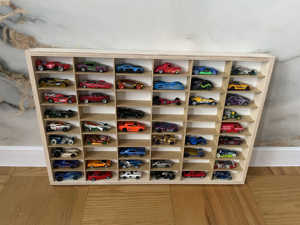 Półka na resoraki Hot Wheels drewniana organizer do pokoju dziecka 54B