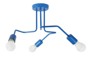 Lampa sufitowa do pokoju dziecka niebieska Vanessa 3xE27 Led